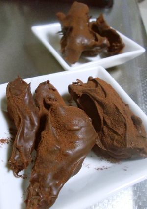 夏みかんの皮と実で♡チョコがけしたお菓子-レシピのメイン写真