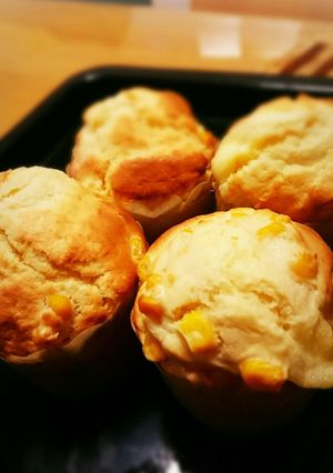 チーズ &コーンのマフィン♡生クリーム-レシピのメイン写真
