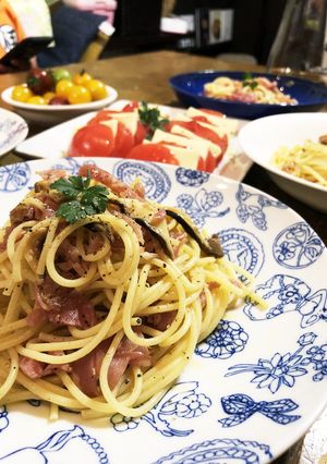 生ハムとドライトマトのパスタ-レシピのメイン写真