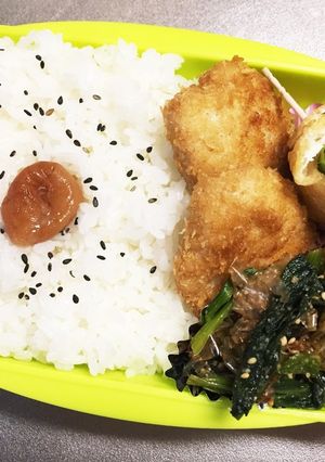 旦那弁当46♥マヨチキンカツ弁当！-レシピのメイン写真