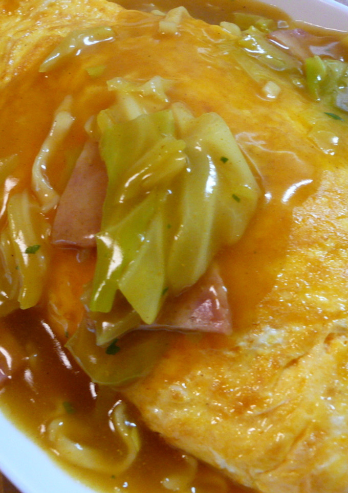 具たっぷり☆とろとろカレーのオムうどん-レシピのメイン写真