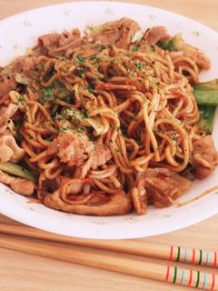 相性抜群!豚バラ肉のソース焼きそば-レシピのメイン写真