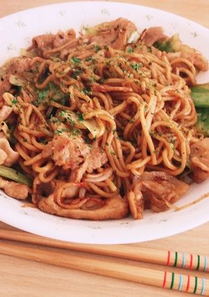 相性抜群！豚バラ肉のソース焼きそば-レシピのメイン写真