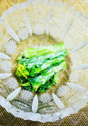 焼き菜の花の味噌入り塩酒粕ヨーグルト和え-レシピのメイン写真