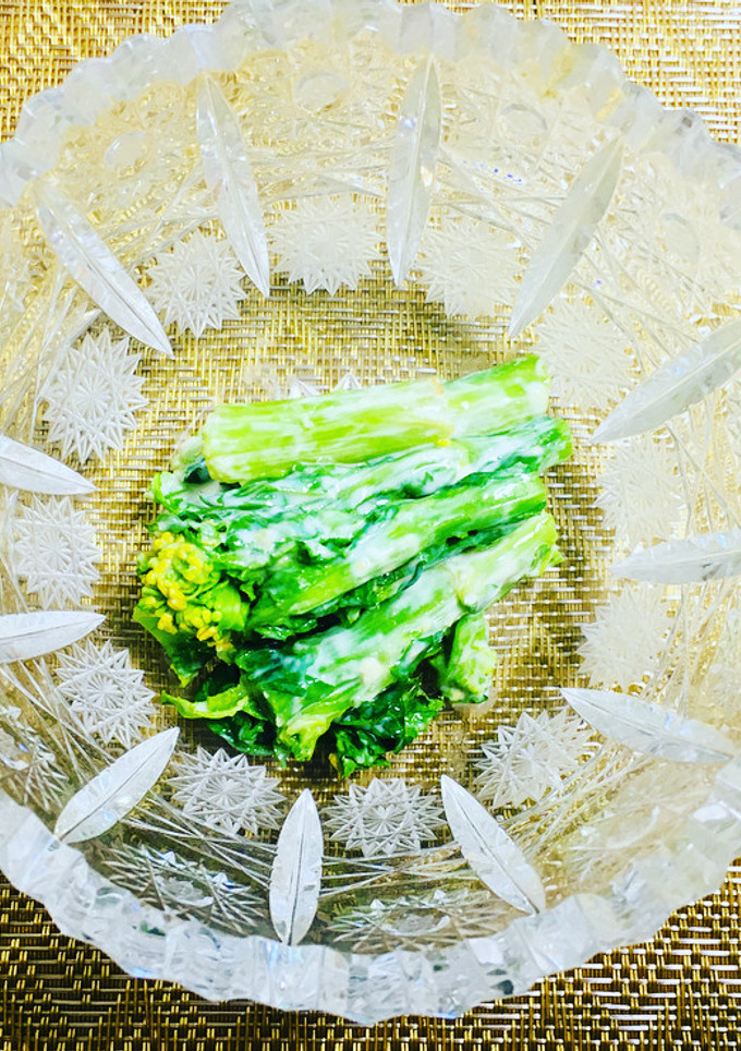 焼き菜の花の味噌入り塩酒粕ヨーグルト和え-レシピのメイン写真