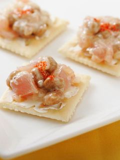 納豆とマグロのカナッペ-レシピのメイン写真