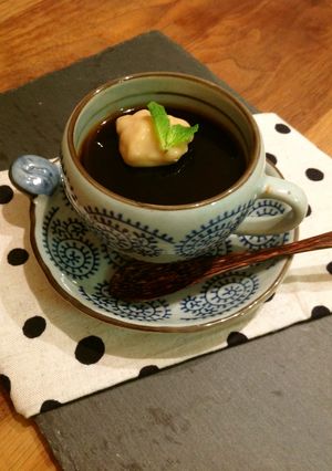 みりんで珈琲ゼリー(カフェイン、砂糖0)-レシピのメイン写真