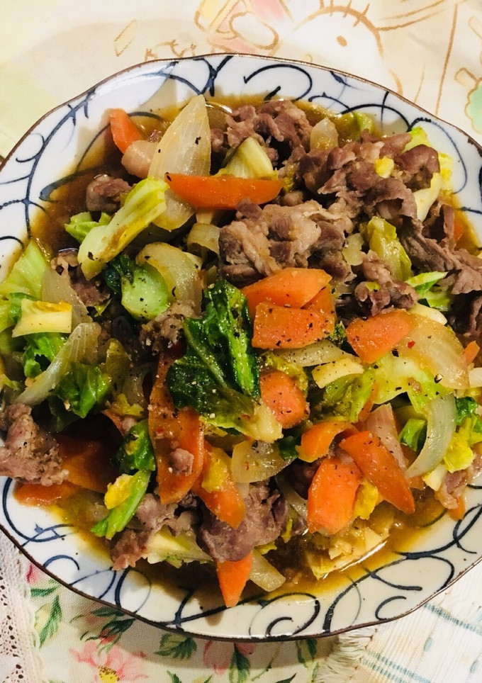 手作りタレでジンギスカン風野菜炒め-レシピのメイン写真
