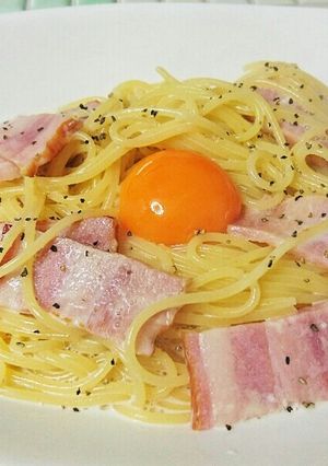 簡単パスタ☆濃厚カルボナーラ-レシピのメイン写真