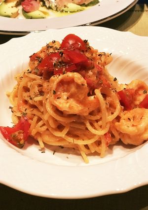 ☆海老のトマトクリームパスタ-レシピのメイン写真