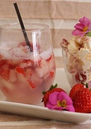 ストロベリーアイスプレート-レシピのメイン写真