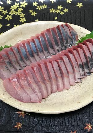 刺身の切り方(いなだの刺身)-レシピのメイン写真