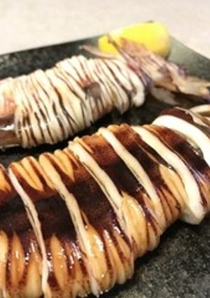極旨☆いかの二色焼き☆塩レモン&甘だれ-レシピのメイン写真