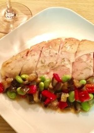 鶏むね肉の夏野菜ソース-レシピのメイン写真