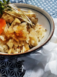 ※鶏肉と新ごぼうのおこわ※-レシピのメイン写真