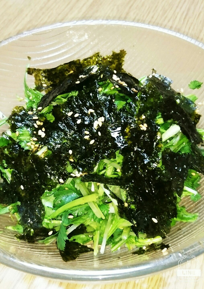 もりもり食べれるパクチーと水菜のナムル❣-レシピのメイン写真