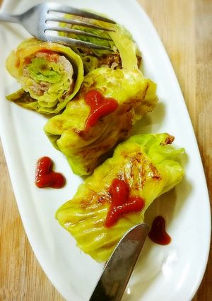 こねない煮込まない！ 焼きロールキャベツ-レシピのメイン写真