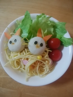 イースターウサギのパスタサラダ-レシピのメイン写真