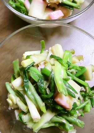 アサツキとかまぼこの酢みそ和え-レシピのメイン写真