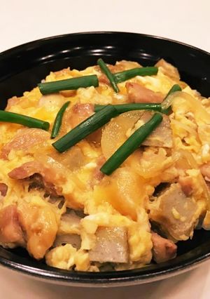 親子丼♪じゃこ天加えて旨味アップ♪-レシピのメイン写真