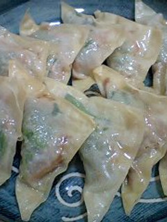 シュウマイの皮でツナと大葉の包み揚げ♪-レシピのメイン写真