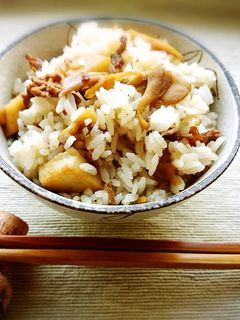 里芋と牛肉・きのこのまぜごはん-レシピのメイン写真