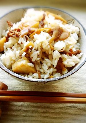 里芋と牛肉・きのこのまぜごはん-レシピのメイン写真