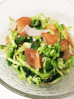簡単!ほうれん草と生野菜のサラダ-レシピのメイン写真