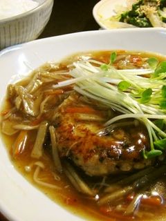 和風あんかけ鶏バーグ-レシピのメイン写真