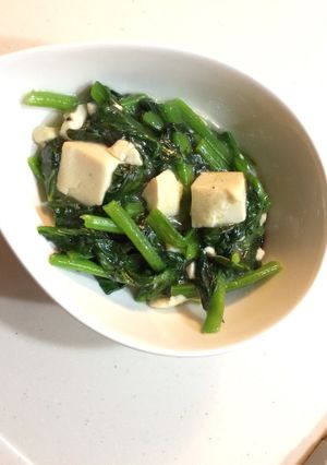 ほうれん草と豆腐のとろみ炒め-レシピのメイン写真