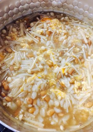 1人飯＊朝ごはんに☆簡単！納豆雑炊♡-レシピのメイン写真