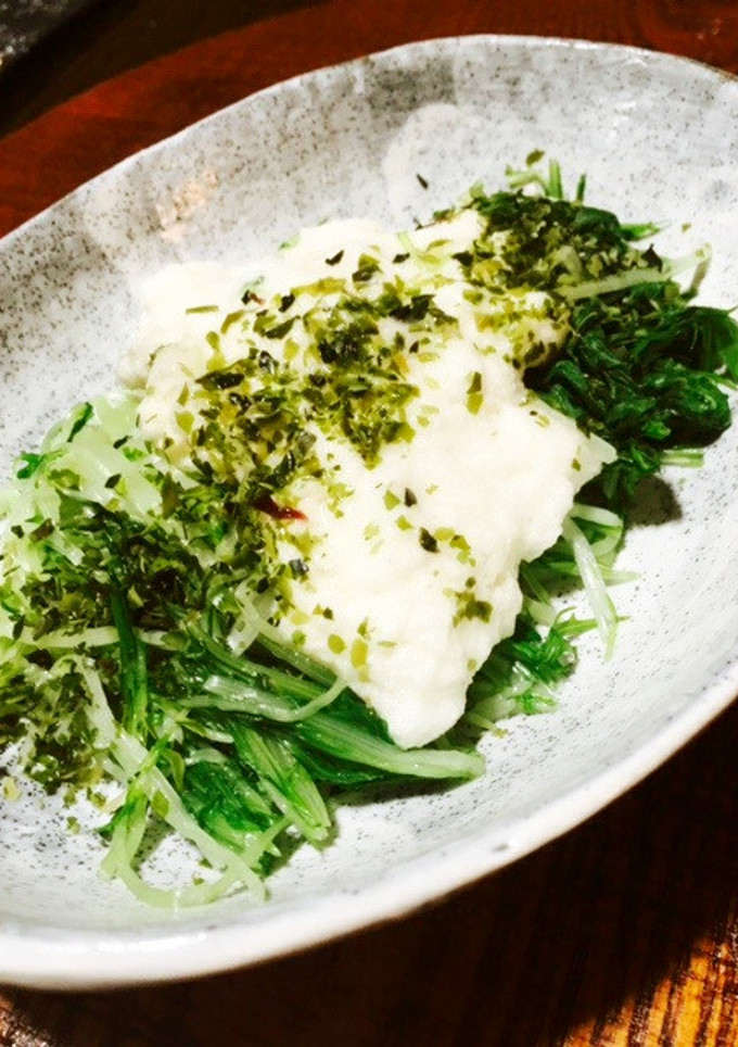 水菜のとろろがけ-レシピのメイン写真