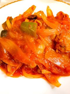 鶏肉のトマト煮込み-レシピのメイン写真