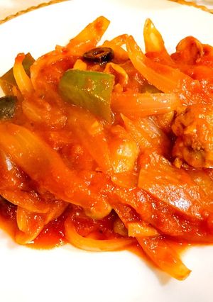 鶏肉のトマト煮込み-レシピのメイン写真