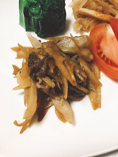 牛肉一枚 牛ごぼう-レシピのメイン写真