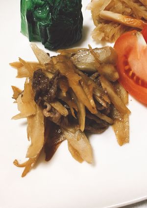 牛肉一枚 牛ごぼう-レシピのメイン写真
