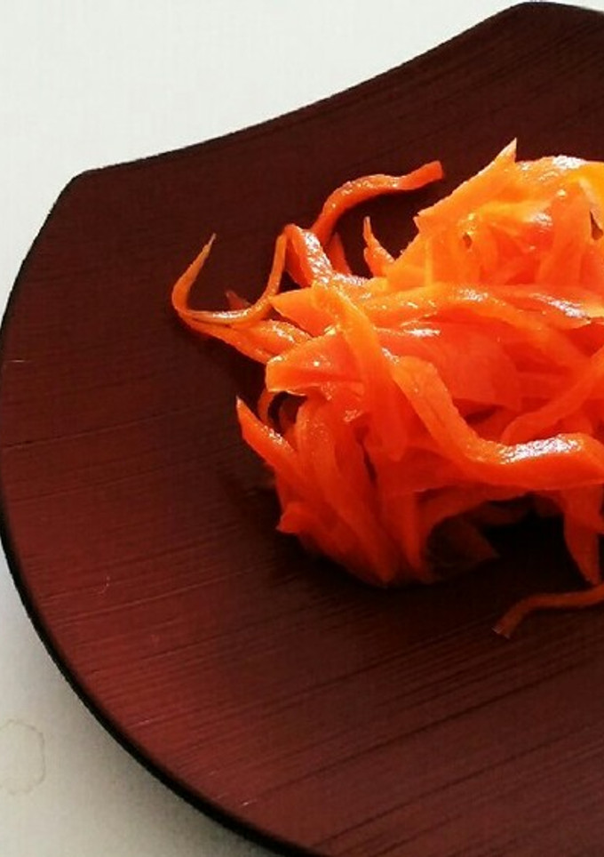 人参を煮たあとに煮汁をすし飯に、-レシピのメイン写真