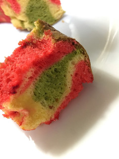 三色シフォンケーキ-レシピのメイン写真