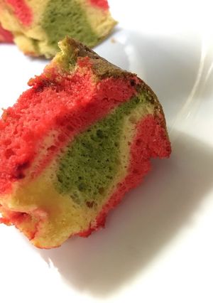 三色シフォンケーキ-レシピのメイン写真