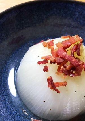 【家族ごはん】新玉ねぎのプロバンス風姿煮-レシピのメイン写真