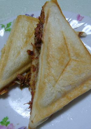 熱々癖になるホットサンド-レシピのメイン写真