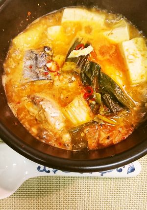 サバ缶の純豆腐風辛スープ-レシピのメイン写真