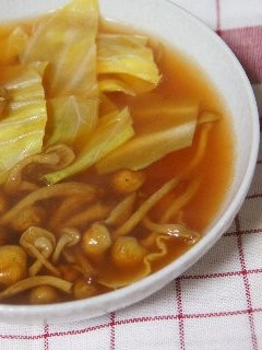 キャベツとなめこのスープ-レシピのメイン写真