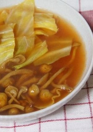 キャベツとなめこのスープ-レシピのメイン写真