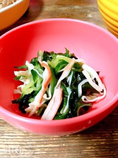 わかめ きゅうり かにかま 酢の物-レシピのメイン写真
