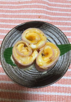 くるくるベーコンエッグ-レシピのメイン写真