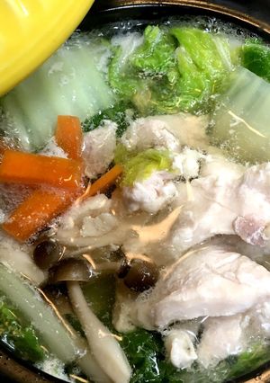 あったか1人鍋⑧　鶏肉＆野菜の鍋-レシピのメイン写真