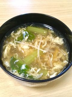 小松菜とえのきの和風卵スープ-レシピのメイン写真