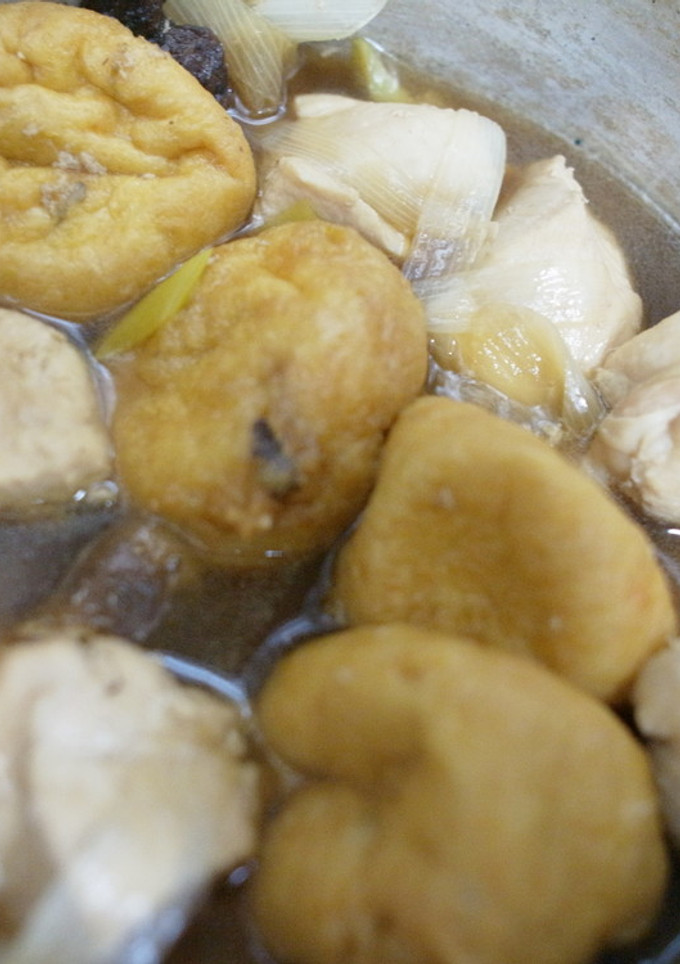 がんもと鶏肉とネギの煮物-レシピのメイン写真