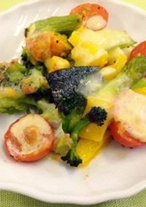 緑黄色野菜のガーリックオーブン焼き-レシピのメイン写真